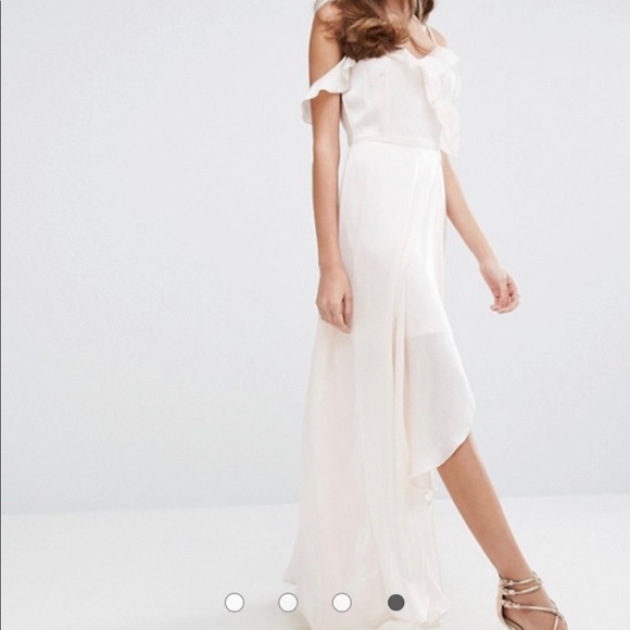 Vero Moda Cold Shoulder Light Pink Dress Sz XS - Picture 4 of 6